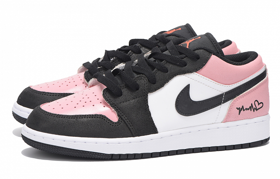 Jordan Air Jordan 1 Low-Top Vintage Basketball Shoes Women's Black Pink купить в интернет-магазине Yoocart с быстрой доставкой по России.