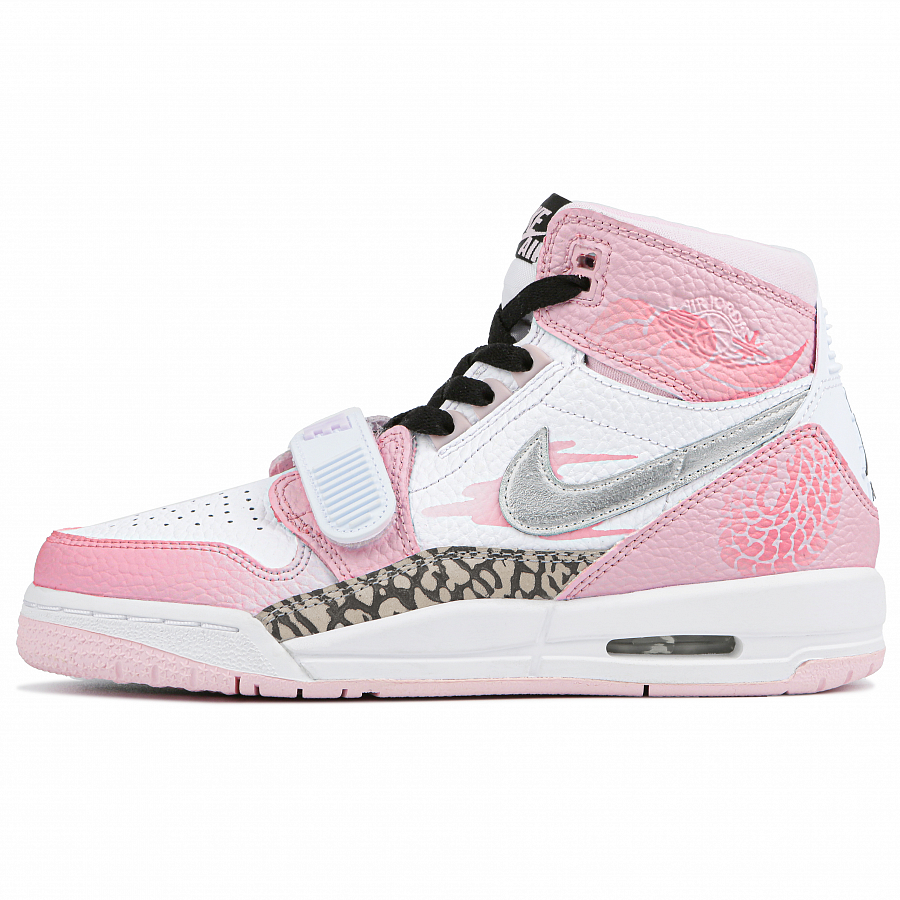 Jordan Legacy 312 High Top Vintage Basketball Shoes GS White Pink купить в интернет-магазине Yoocart с быстрой доставкой по России.