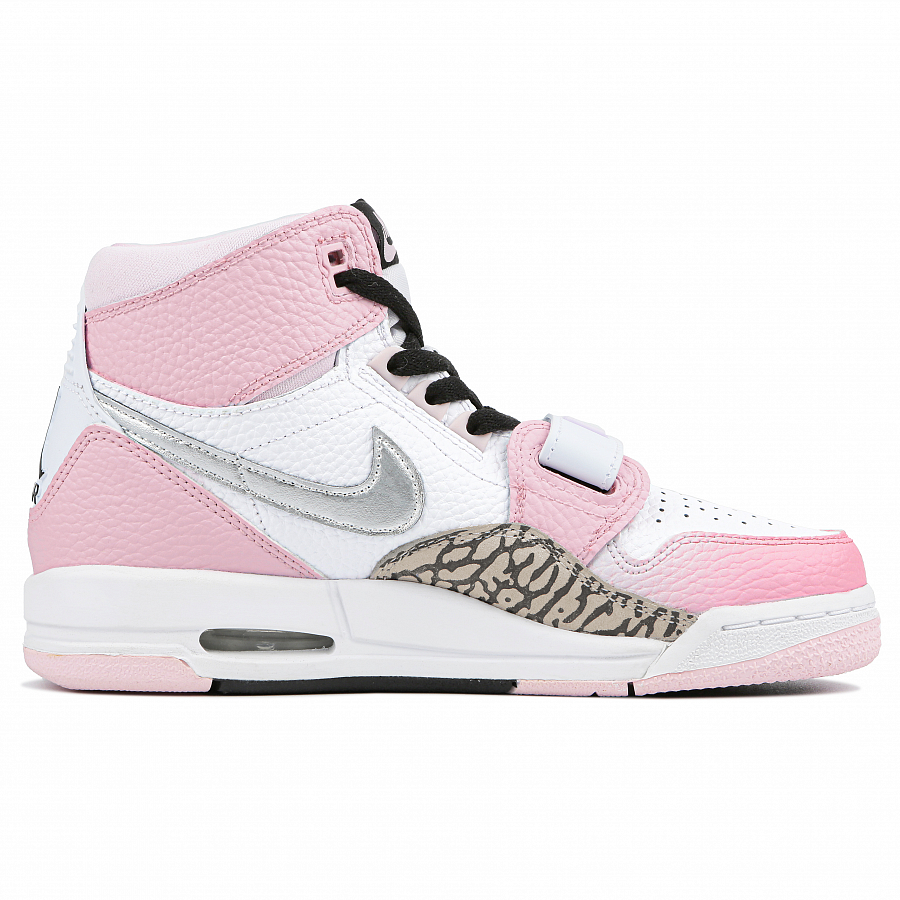 Jordan Legacy 312 High Top Vintage Basketball Shoes GS White Pink купить в интернет-магазине Yoocart с быстрой доставкой по России.