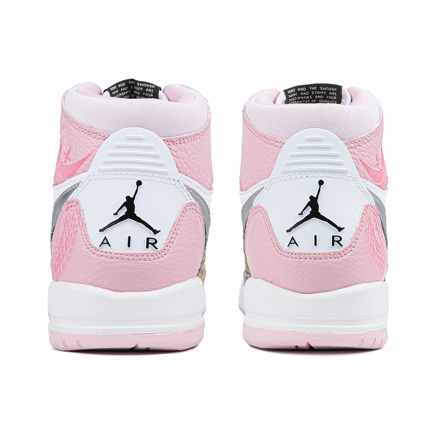 Jordan Legacy 312 High Top Vintage Basketball Shoes GS White Pink купить в интернет-магазине Yoocart с быстрой доставкой по России.