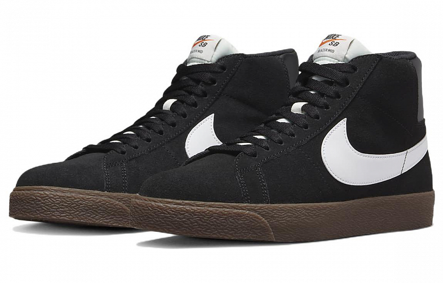 Nike Sb Zoom Blazer Mid Black White Dark Gum купить в интернет-магазине Yoocart с быстрой доставкой по России.
