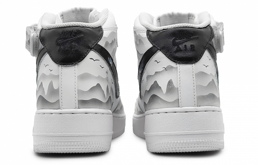 Nike Air Force 1 '07 Mid-Top Skateboard Shoes Men's Black купить в интернет-магазине Yoocart с быстрой доставкой по России.
