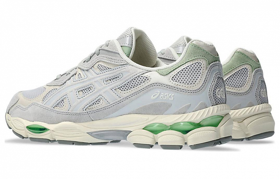 ASICS Gel NYC Cloud Grey Green купить в интернет-магазине Yoocart с быстрой доставкой по России.