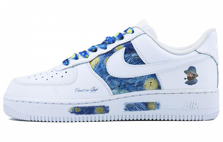 Nike Air Force 1 Starry Sky SDS Low Top Skateboard Shoes Men's White Blue купить в интернет-магазине Yoocart с быстрой доставкой по России.