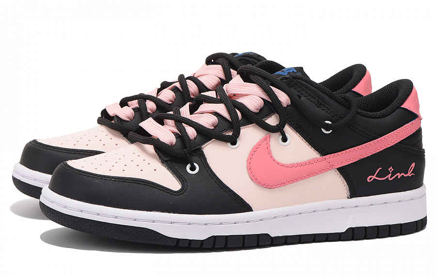 Nike Dunk Coverage Slip-Resistant Impact Resistance Wear-Resistant Low-Top Skateboard Shoes Women's Black Pink купить в интернет-магазине Yoocart с быстрой доставкой по России.