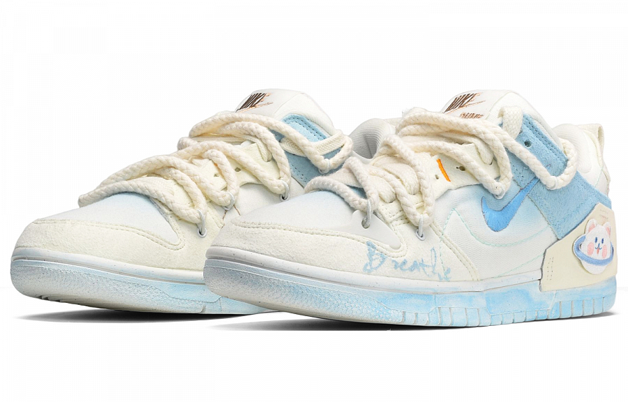 Nike Dunk Disrupt Low-Top Skateboard Shoes Women's Blue White Yellow купить в интернет-магазине Yoocart с быстрой доставкой по России.