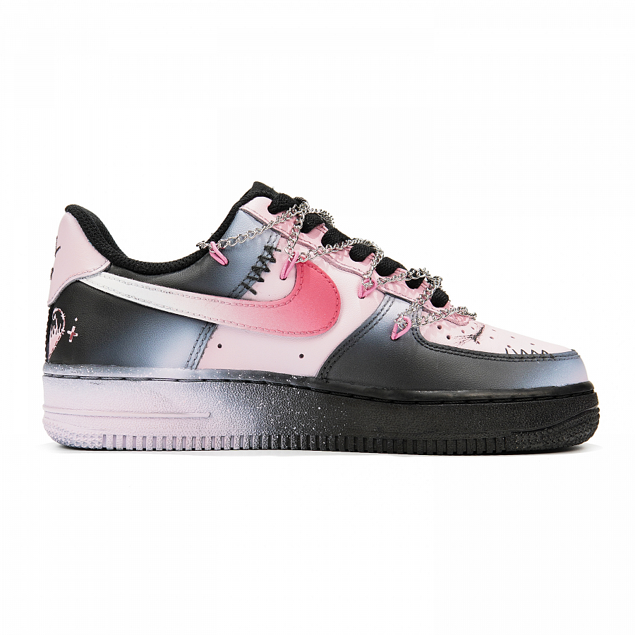 Nike Air Force 1 Low Top Skateboard Shoes Women's Black Pink купить в интернет-магазине Yoocart с быстрой доставкой по России.