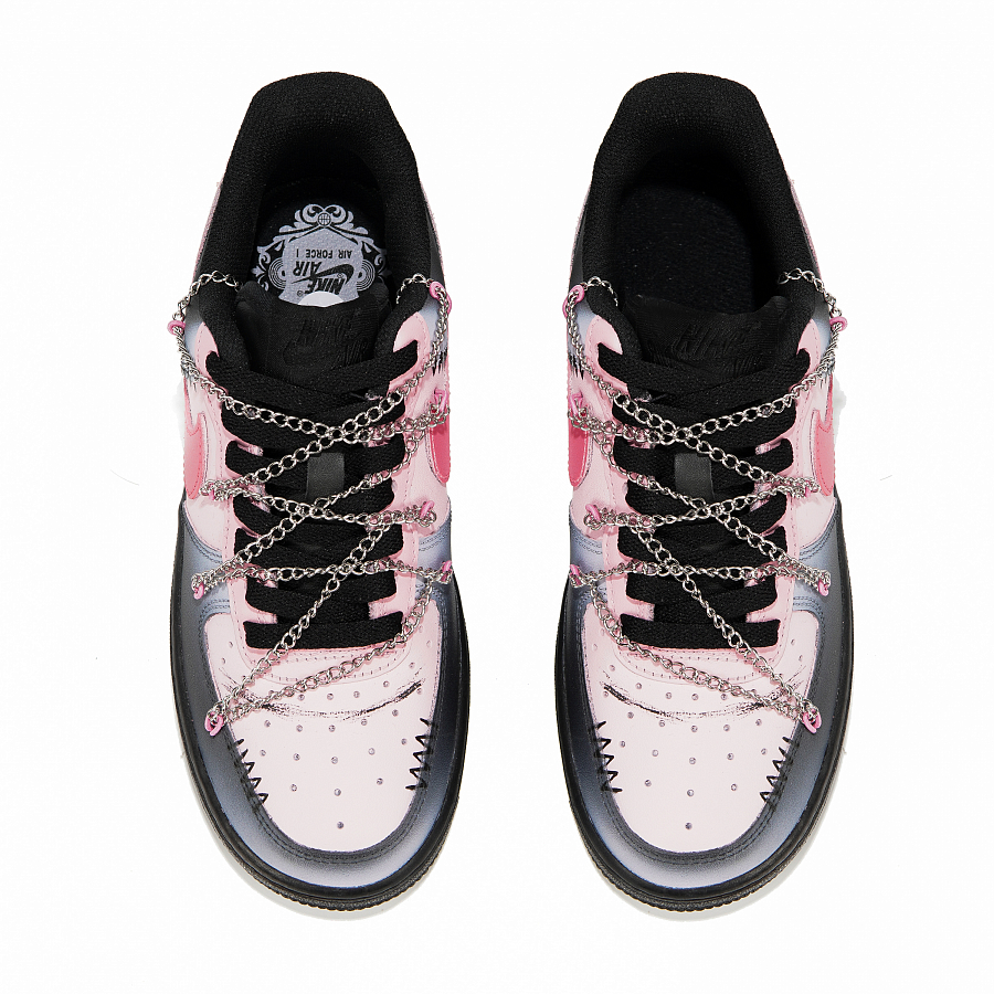 Nike Air Force 1 Low Top Skateboard Shoes Women's Black Pink купить в интернет-магазине Yoocart с быстрой доставкой по России.