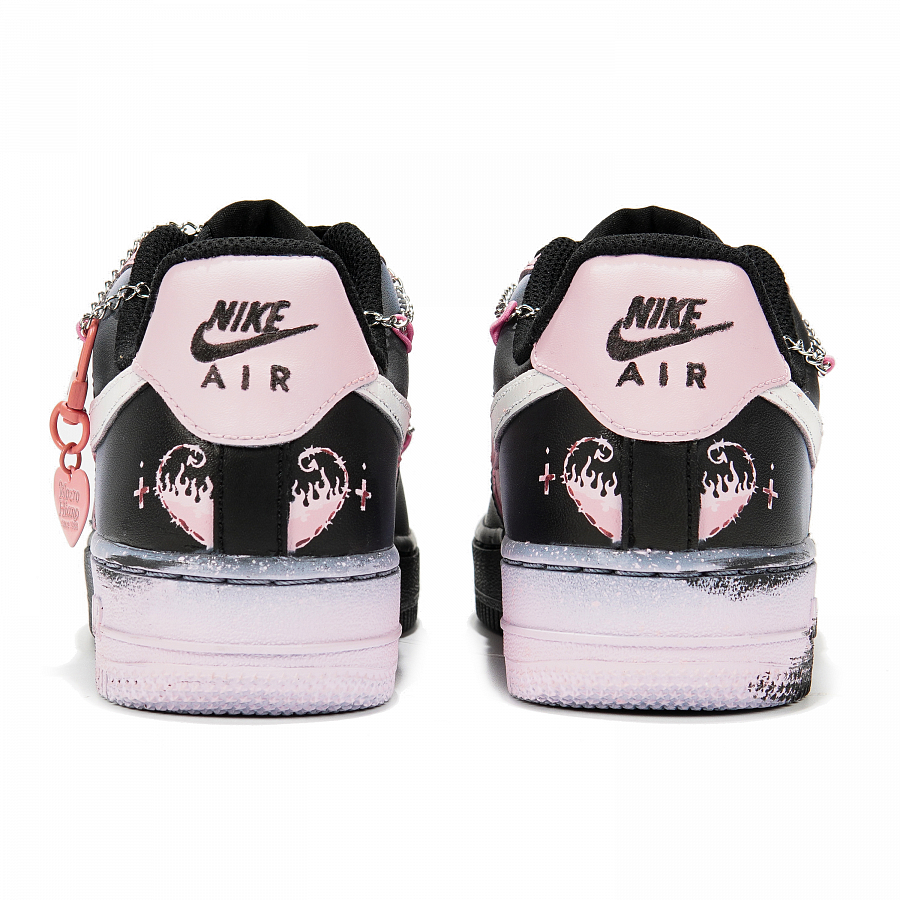 Nike Air Force 1 Low Top Skateboard Shoes Women's Black Pink купить в интернет-магазине Yoocart с быстрой доставкой по России.