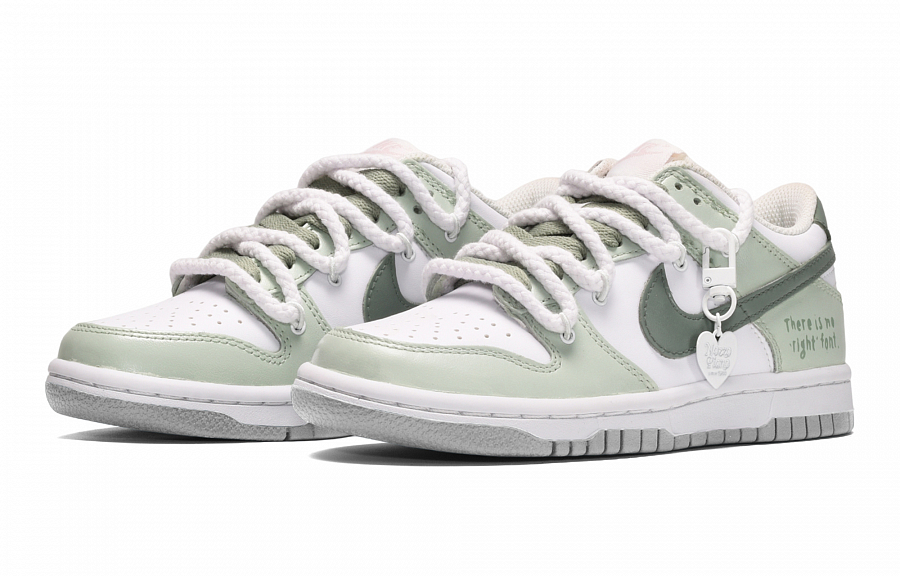 Nike Dunk Skateboard Shoes Women's Low-Top White/Green купить в интернет-магазине Yoocart с быстрой доставкой по России.
