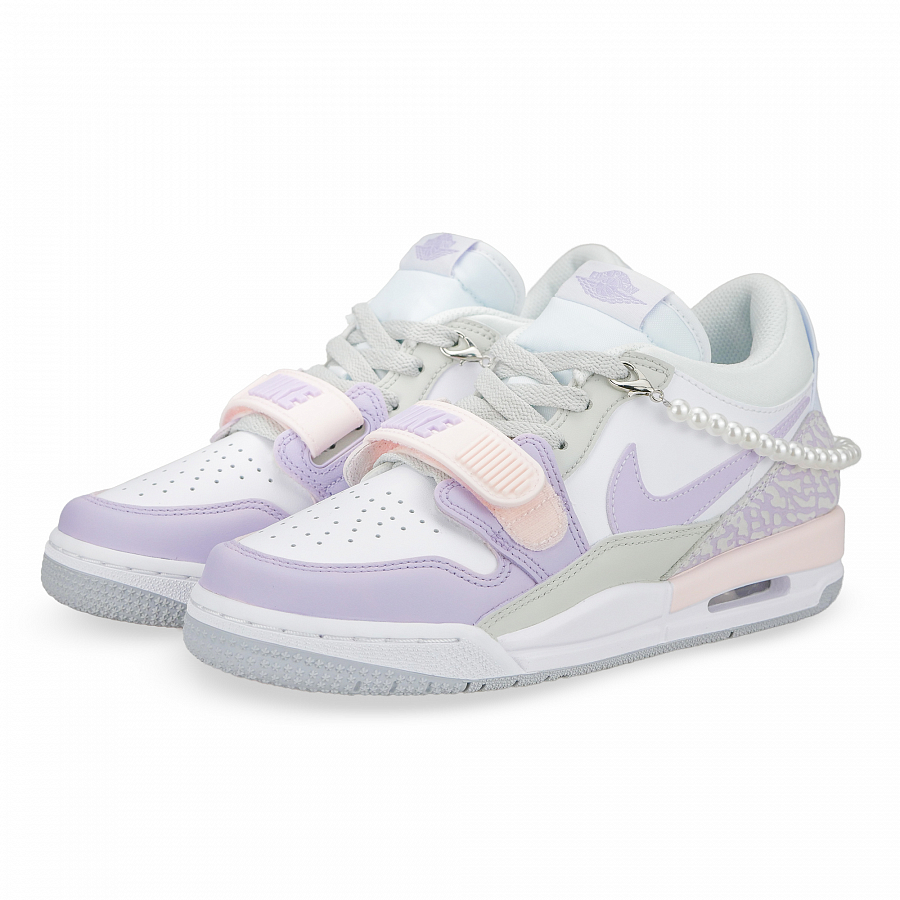 Jordan Legacy 312 Pearl StellaLou Low-Top Vintage Basketball Shoes Women's Pink Purple купить в интернет-магазине Yoocart с быстрой доставкой по России.