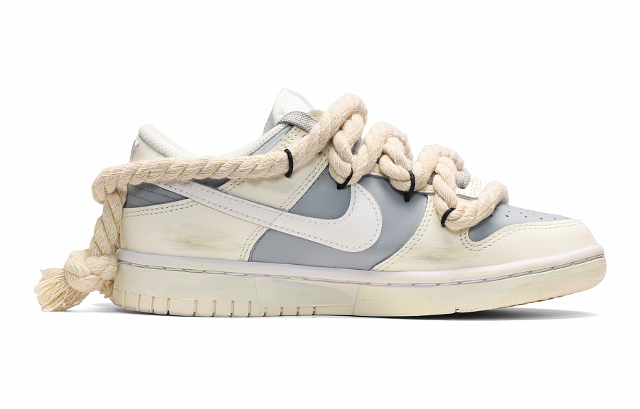 Nike Dunk Low-Top Skateboard Shoes Women's Gray White Yellow купить в интернет-магазине Yoocart с быстрой доставкой по России.