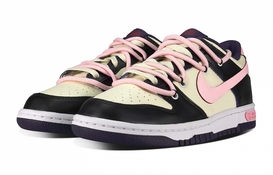 Nike Dunk Anti Slip Wear Resistant Low Top Skateboard Shoes GS Black Pink купить в интернет-магазине Yoocart с быстрой доставкой по России.