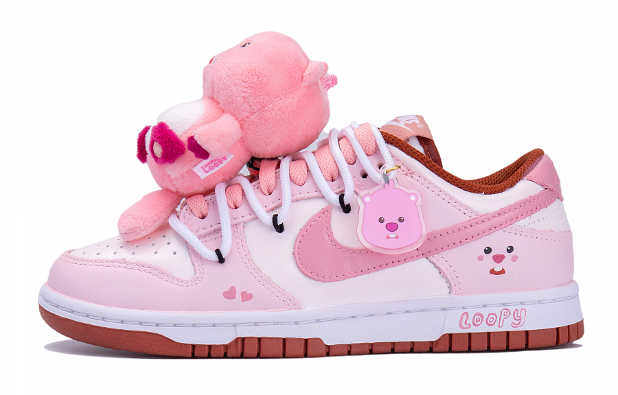 Nike Dunk Low top Skateboard Shoes Women's White Pink купить в интернет-магазине Yoocart с быстрой доставкой по России.