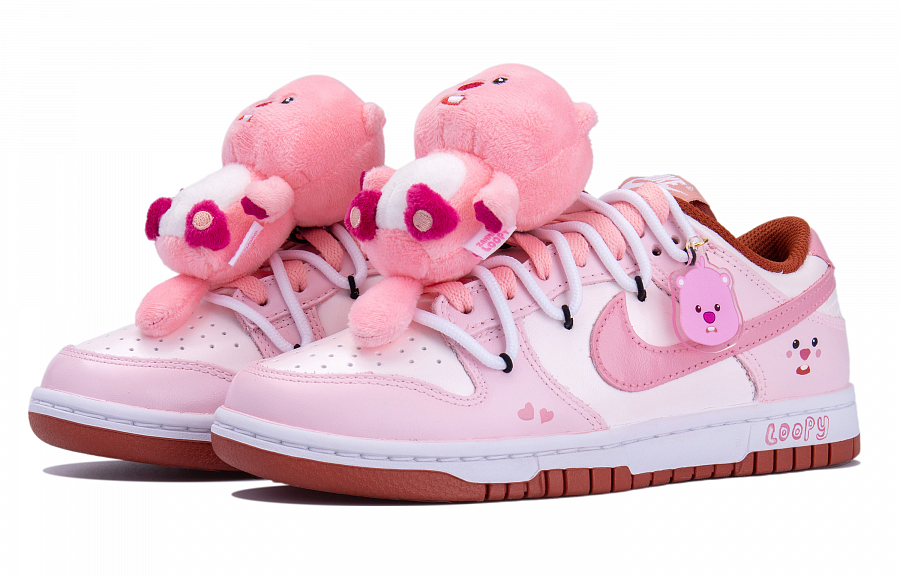 Nike Dunk Low top Skateboard Shoes Women's White Pink купить в интернет-магазине Yoocart с быстрой доставкой по России.