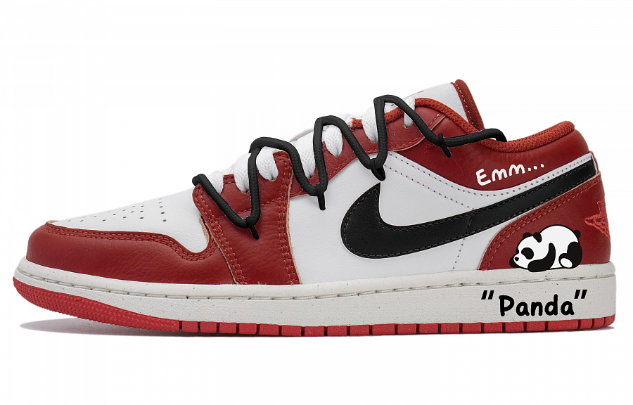 Jordan Air Jordan 1 Low Top Vintage Basketball Shoes Women's Black White Red купить в интернет-магазине Yoocart с быстрой доставкой по России.