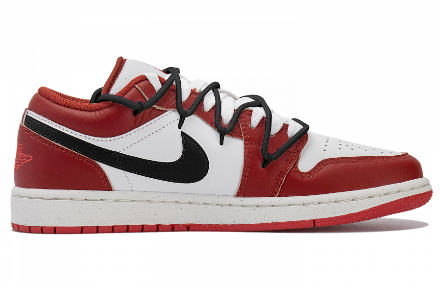 Jordan Air Jordan 1 Low Top Vintage Basketball Shoes Women's Black White Red купить в интернет-магазине Yoocart с быстрой доставкой по России.