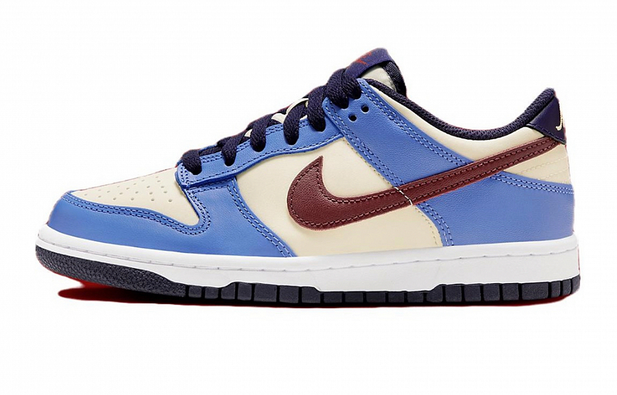 Nike Dunk Anti Slip Wear Resistant Low Top Skateboard Shoes GS Black Blue купить в интернет-магазине Yoocart с быстрой доставкой по России.