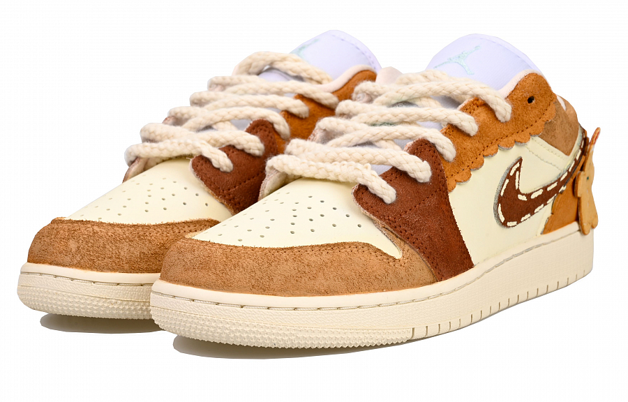 JORDAN Air JORDAN 1 Vintage Basketball Shoes Women's Low-Top Brown купить в интернет-магазине Yoocart с быстрой доставкой по России.