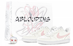 Nike Court Borough 2 ABLOODING Slip Resistant Low Top Skateboard Shoes GS