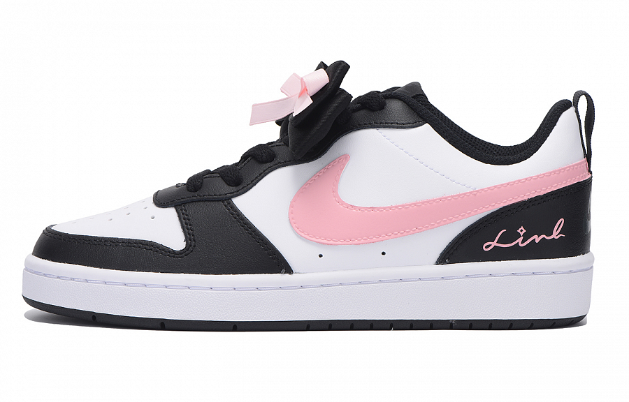 Nike Court Borough Chestnut Slip-Resistant Coverage Low-Top Skateboard Shoes GS Black Pink купить в интернет-магазине Yoocart с быстрой доставкой по России.