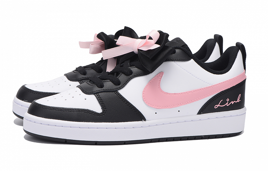 Nike Court Borough Chestnut Slip-Resistant Coverage Low-Top Skateboard Shoes GS Black Pink купить в интернет-магазине Yoocart с быстрой доставкой по России.