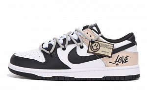 Nike Dunk Low Top Skateboard Shoes GS Black Khaki 1 2502091