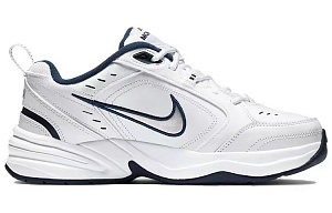 Nike Air Monarch 4 Anti-Slip Wear-Resistant Low-Top Chunky Sneakers Unisex Blue White 1 2504152