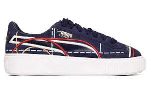 PUMA Suede Platform Courture 'Blue Red' Women's 1 2504209