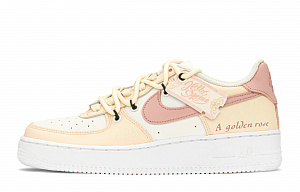Nike Air Force 1 Low Top Skateboard Shoes Women's Gold Rose 1 2504950