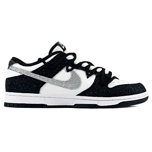Nike Dunk Low Wear resistant And Lightweight Low Top Skateboard Shoes Unisex Black Silver 1 2505776