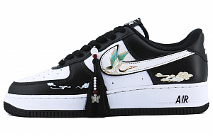 Nike Air Force 1 Crane's Echo In The Nine Marshes 1 SDS Low Top Skateboard Shoes Unisex Black White 1 2507017