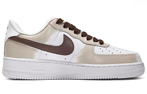 Nike Air Force 1 CUS ID CNY Cat Head Low-Top Skateboard Shoes Men's White Brown 1 2507481