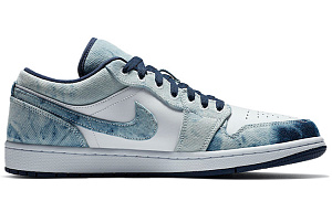 Jordan Air Jordan 1 Vintage Basketball Shoes Men's Low top Blue/White 1 2507745