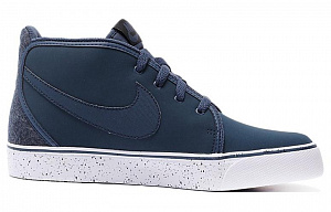Nike Toki Leather Anti-Slip Wear-Resistant Mid-Top Skateboard Shoes Men's Dark Blue 1 2507815