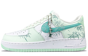 Nike Air Force 1 Cushioned Wear-Resistant Breathable Low-Top Skateboard Shoes Men's Green White