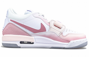 Jordan Legacy 312 Cushioning Anti-Slip And Wear-Resistant Coverage Low-Top Vintage Basketball Shoes Women's Fairy Pink 1 2508143