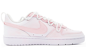 Nike Court Borough Low-Top Skateboard Shoes GS Pink White 1 2508430