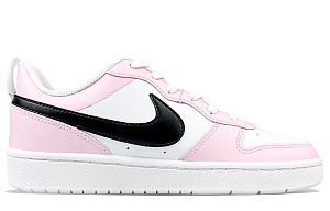 Nike Court Borough 2 Slip-Resistant Cushioning Wear-Resistant Low-Top Skateboard Shoes Women's Pink Black White 1 2508557