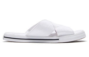 Converse One Star Slide Canvas White Slippers 'White Black' Women's 1 2509070