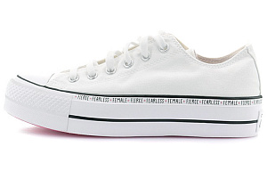 Converse Chuck Taylor All Star Lift Low Top White Sneakers Women's