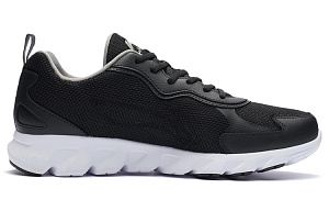 LiNing Shock Absorbers Slip Resistant Abrasion Resistant Breathable Low top Running Shoes Men's Black White 1 2509117