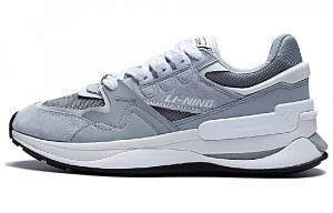 LiNing 001 Innocence V2 Innocent V2 Durable Breathable Low-Top Sports Casual Shoes Gray White