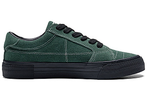 Kappa Anti Slip Wear Resistant Low Top Skateboard Shoes Unisex Black Green 1 2509312