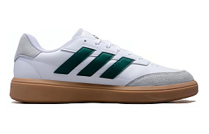 Adidas COURTBLOCK Abrasion Resistant Breathable Low Top Tennis Shoes Men's White Green 1 2509413