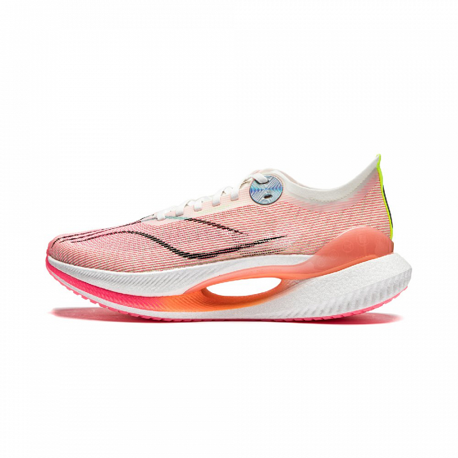 LINING Shadow 2 Essential Running Shoes Men Low Top Ivory/Fluorescent Rose Pink купить в интернет-магазине Yoocart с быстрой доставкой по России.