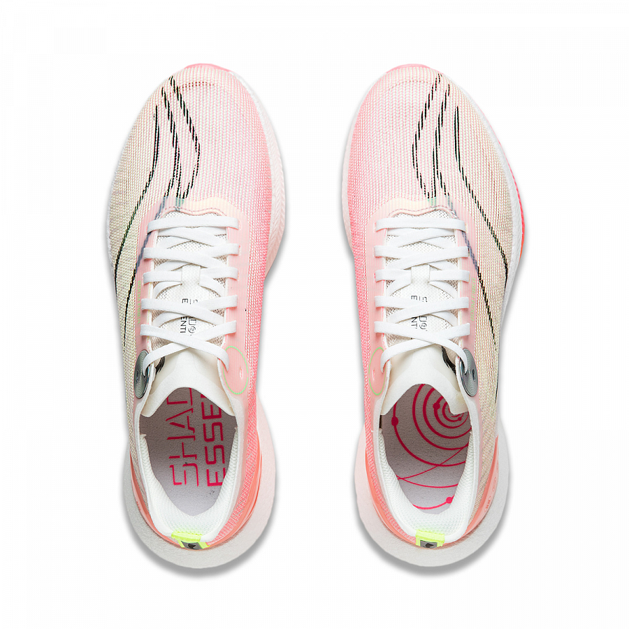 LINING Shadow 2 Essential Running Shoes Men Low Top Ivory/Fluorescent Rose Pink купить в интернет-магазине Yoocart с быстрой доставкой по России.