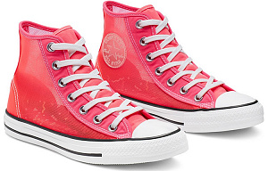 Converse Women's Chuck Taylor All Star High 'See Thru   Racer Pink' Women's 1 2509543