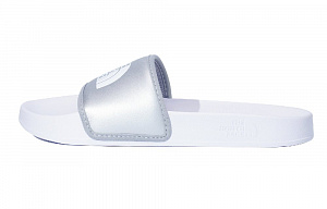 THE NORTH FACE Base Camp Slide 3 Foam Sole EVA Slip Resistant Abrasion Resistant Casual Slippers Women's Silver White
