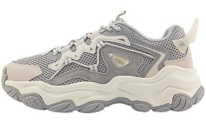 Kappa Breathable Coverage Low-Top Chunky Sneakers Unisex Gray